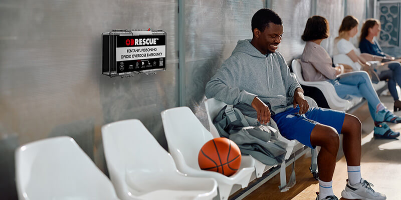 ODRescue™ Box in a school gymnasium